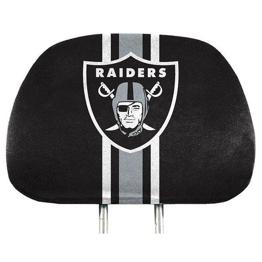 Las Vegas Raiders Headrest Covers Full Color Printed Logo - ToylandEU