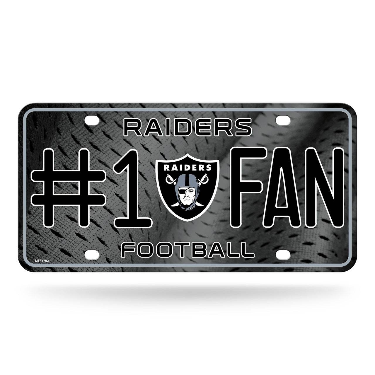 Las Vegas Raiders License Plate Fan Aluminum 6x12 Inches - ToylandEU