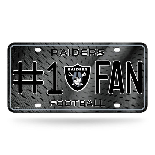 Las Vegas Raiders License Plate Fan Aluminum 6x12 Inches - ToylandEU