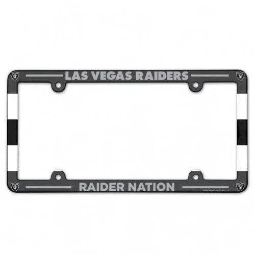  Las Vegas Raiders License Plate Frame Plastic Full Color Style -  ToylandEU™