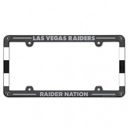 Las Vegas Raiders License Plate Frame Plastic Full Color Style - ToylandEU