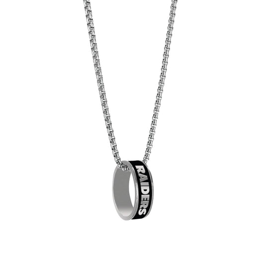 Las Vegas Raiders Necklace Ring Pendant Silver Jewelry - ToylandEU