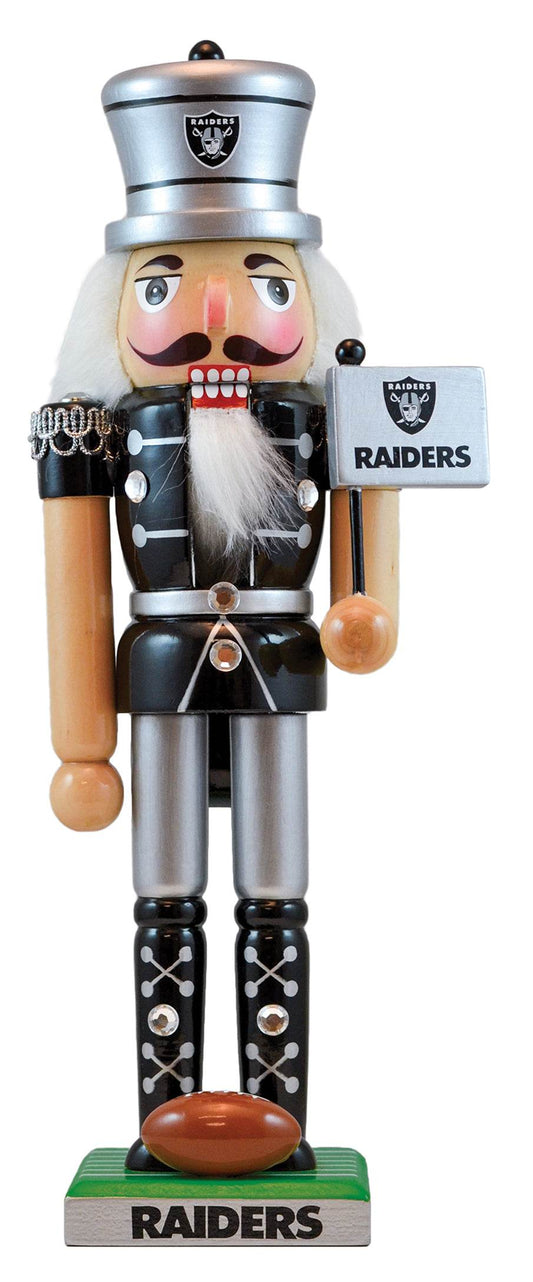 Las Vegas Raiders Nutcracker Solid Wood Handcrafted 12 Inch - ToylandEU