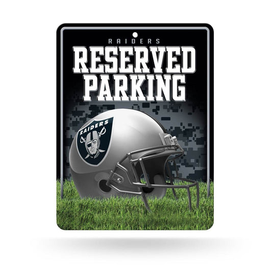 Las Vegas Raiders Parking Sign Metal 8 By 11 4 Color - ToylandEU