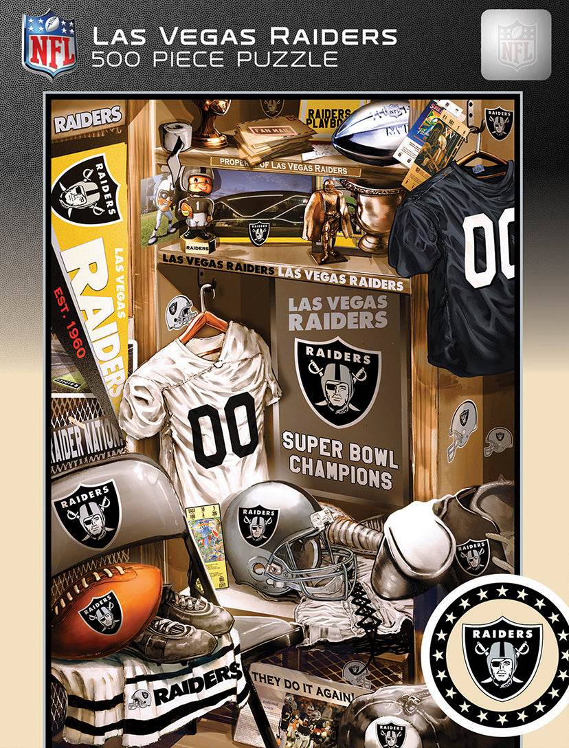 Las Vegas Raiders Puzzle 500 Piece Locker Room Scene - ToylandEU