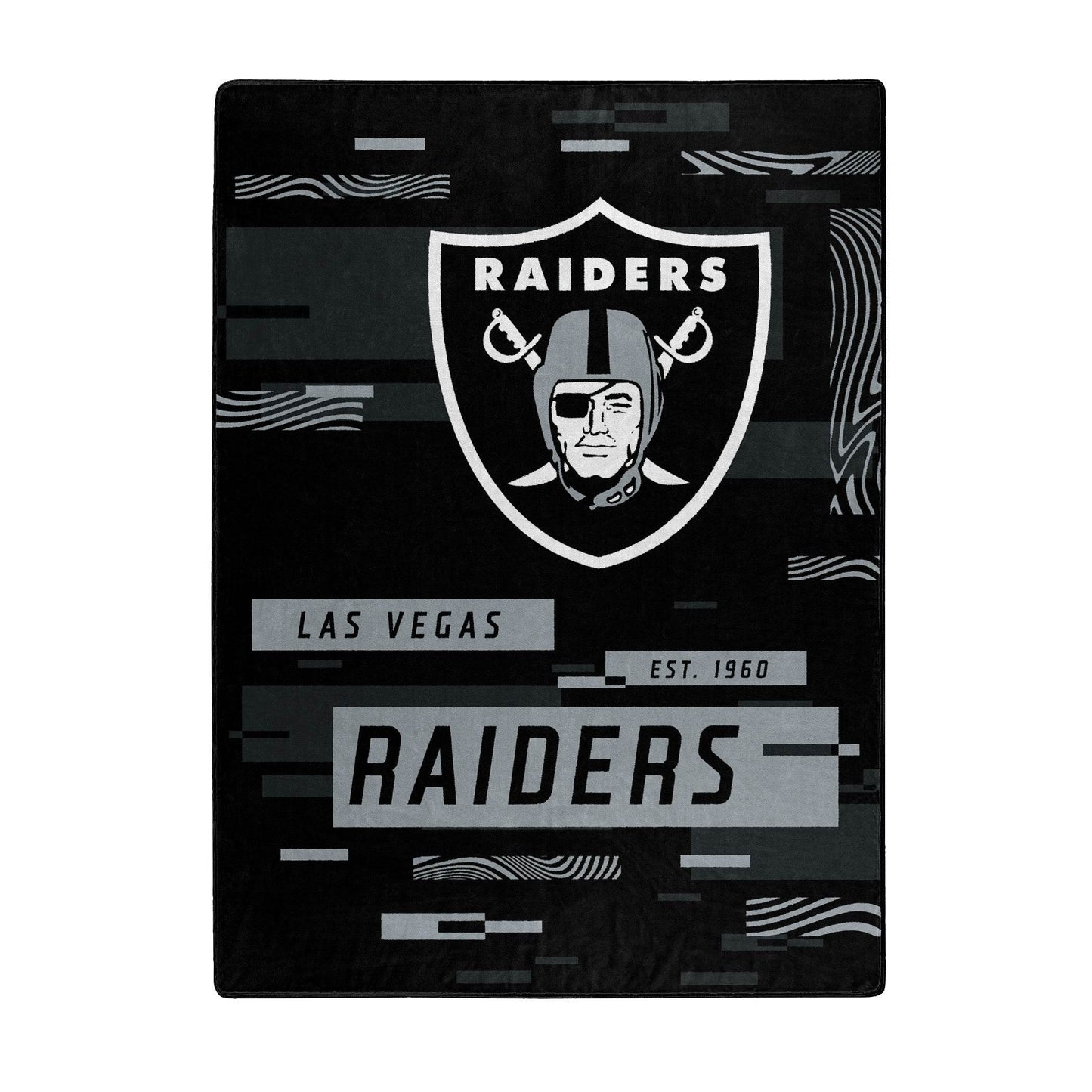 Las Vegas Raiders Raschel Throw Blanket 60x80 Digital - ToylandEU