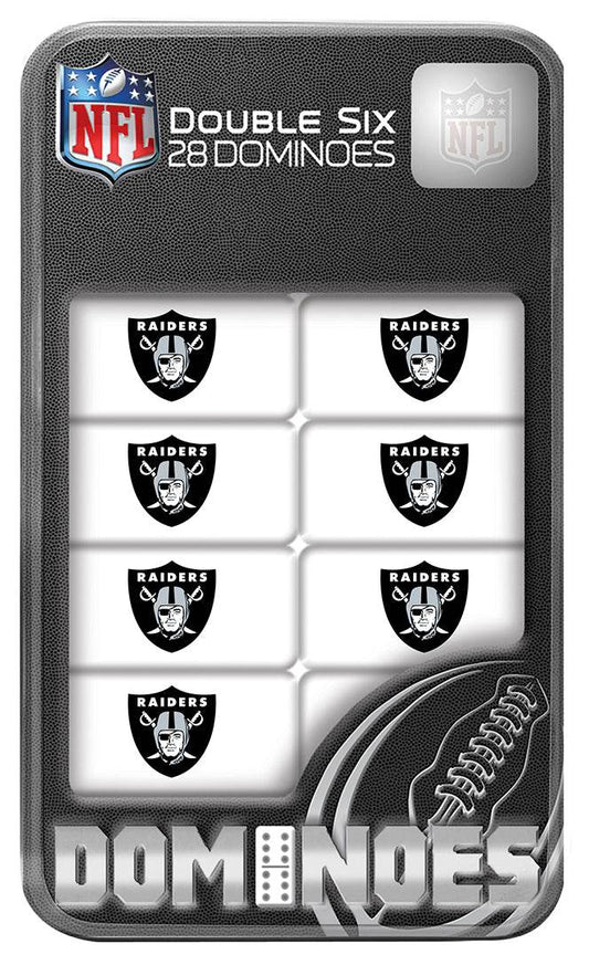 Las Vegas Raiders Resin Dominoes Set With Collectible Tin - ToylandEU