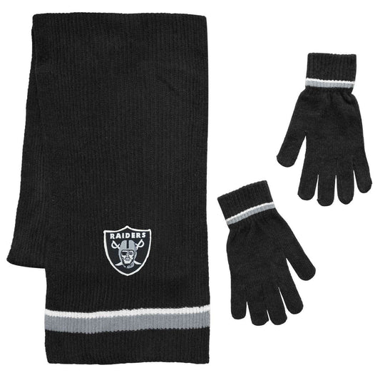 Las Vegas Raiders Scarf and Glove Gift Set Chenille - ToylandEU