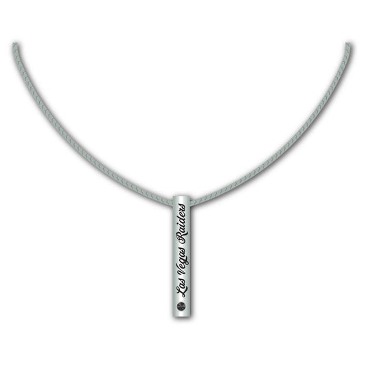 Las Vegas Raiders Silver Bar Necklace Pendant Jewelry - ToylandEU