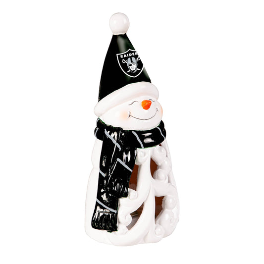 Las Vegas Raiders Statue 8 Inch LED Snowman Holiday Decor - ToylandEU