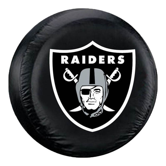 Las Vegas Raiders Tire Cover Black Large Size Universal Fit - ToylandEU