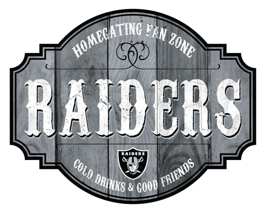 Las Vegas Raiders Wood Sign 12 Inch Homegating Tavern - ToylandEU