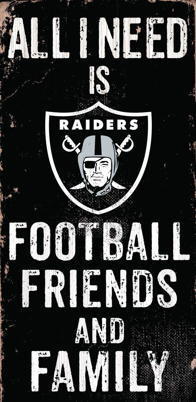 Las Vegas Raiders Wood Sign 6x12 Football Friends Family - ToylandEU