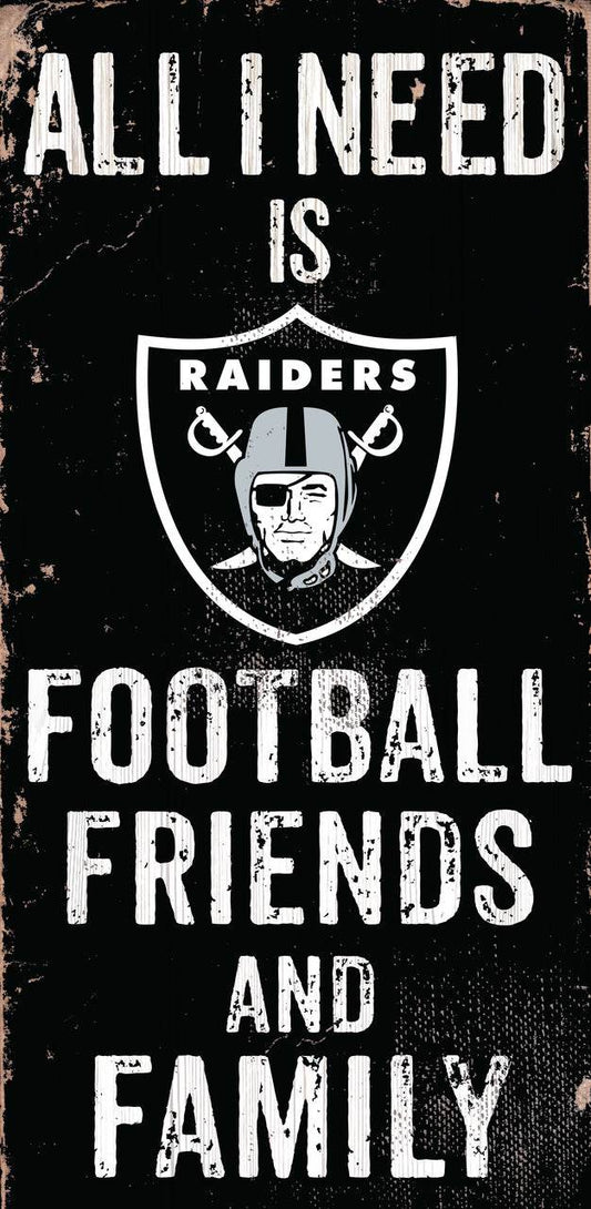 Las Vegas Raiders Wood Sign 6x12 Football Friends Family - ToylandEU