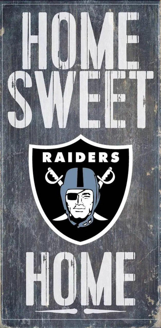  Las Vegas Raiders Wood Sign Home Sweet Home 6x12 Inch -  ToylandEU™