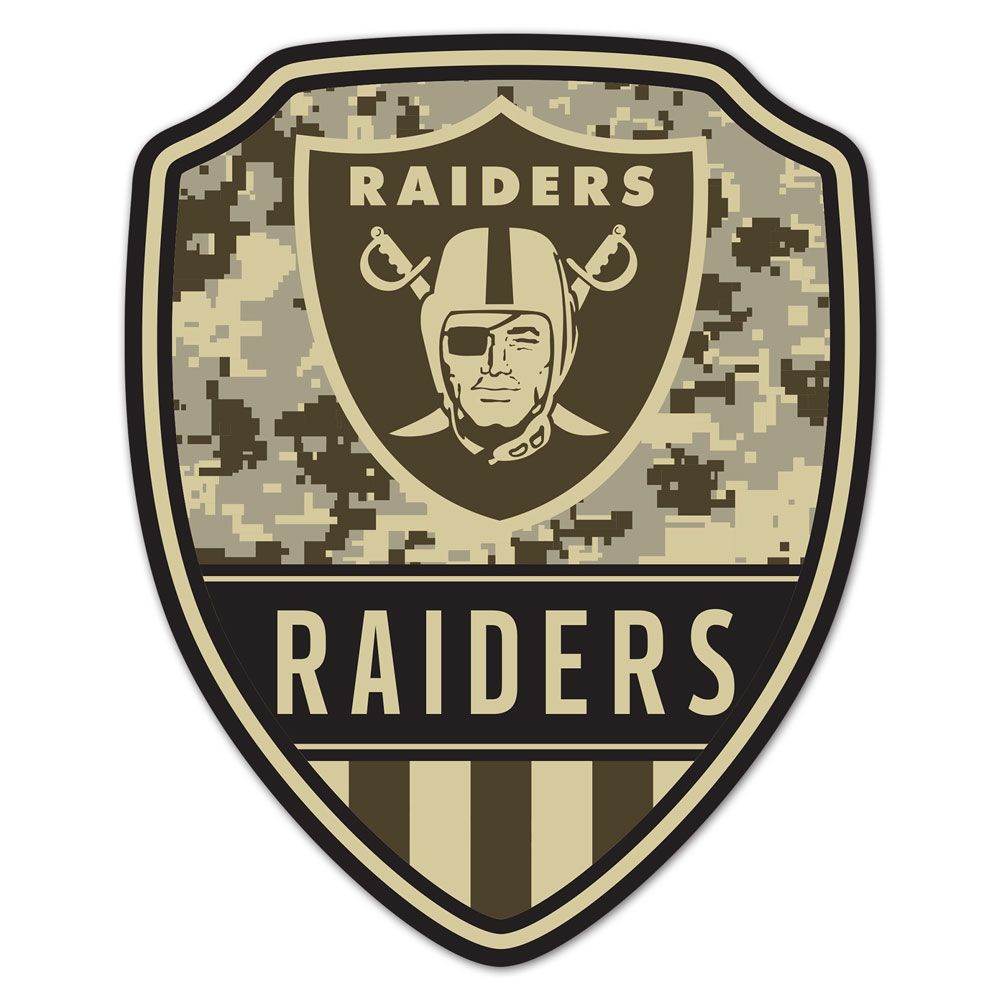 Las Vegas Raiders Wood Sign Shield Shape 11x17 Decor - ToylandEU