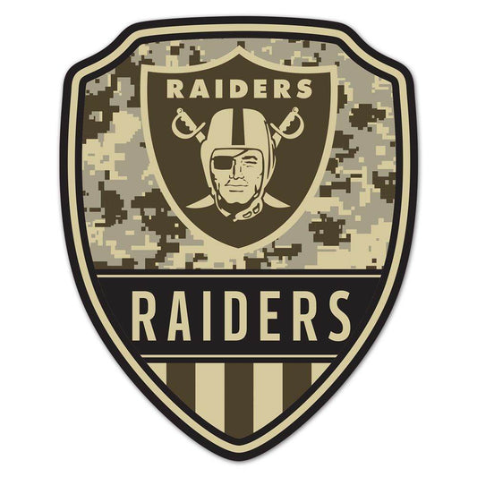 Las Vegas Raiders Wood Sign Shield Shape 11x17 Decor - ToylandEU