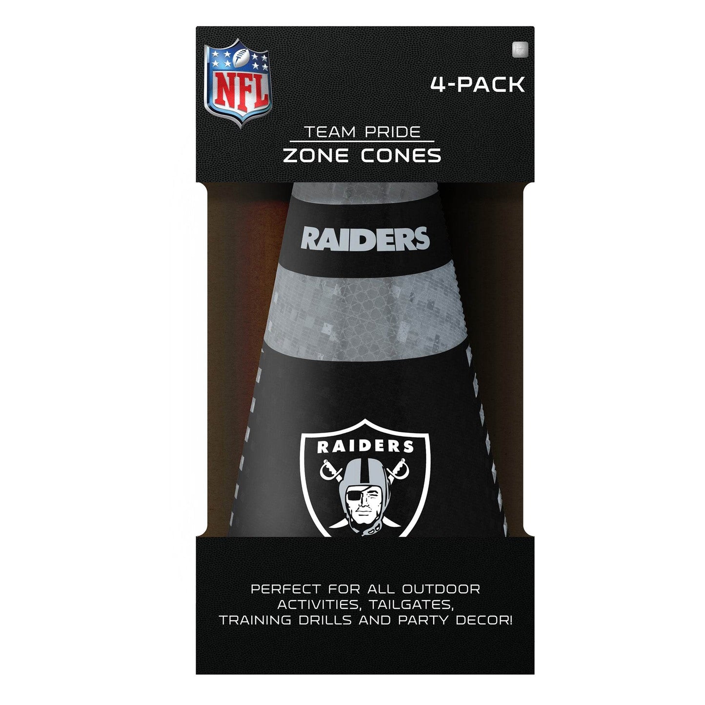 Las Vegas Raiders Zone Cones 4 Pack For Football Practice - ToylandEU