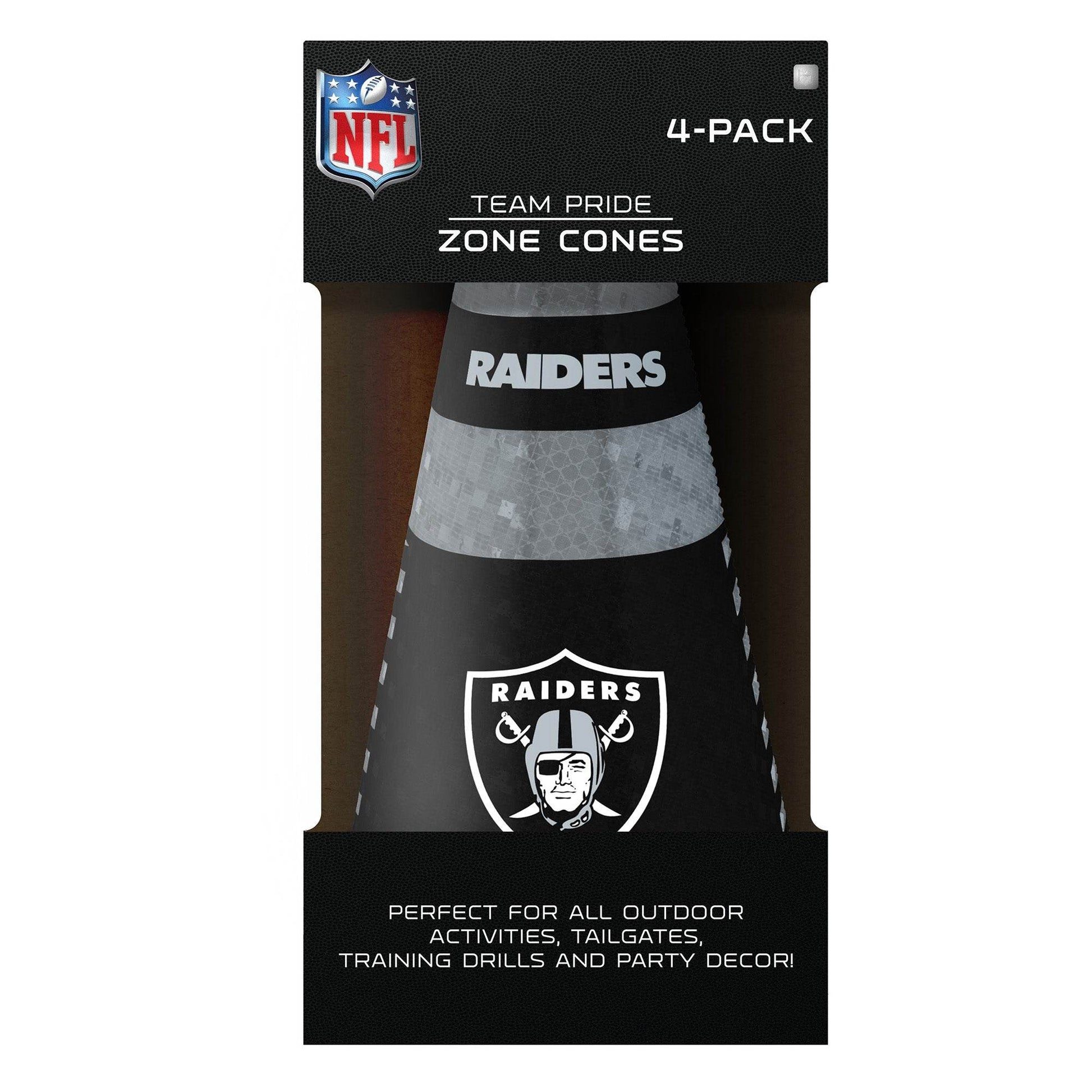 Las Vegas Raiders Zone Cones 4 Pack For Football Practice - ToylandEU