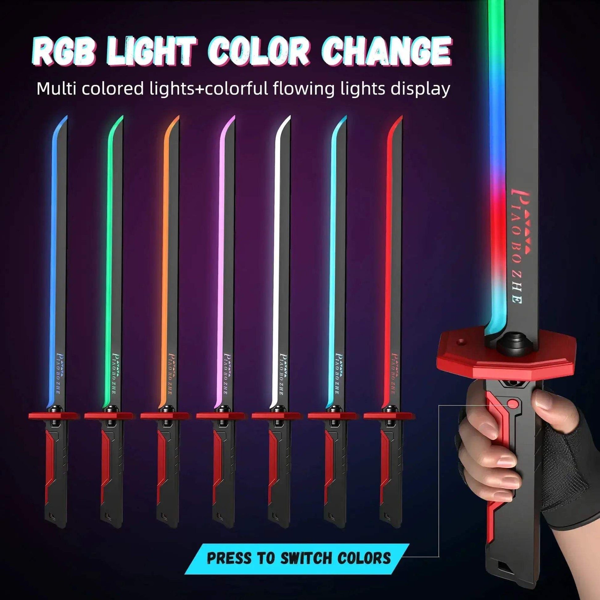 Laser Sword Prop For Cosplay With Smoke Effects LED Lights - ToylandEU