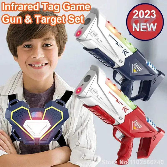 Laser Tag Infrared Toy Gun Set for Kids Adjustable Vest - ToylandEU