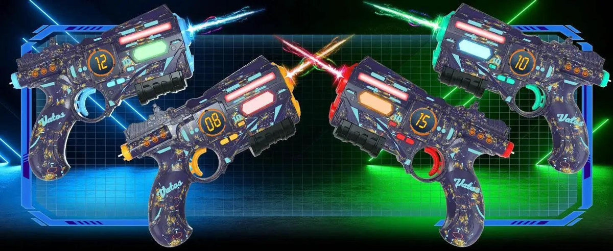  VATOS Rechargeable Infrared Laser Tag Gun Set with 4 Vests and Glowing Lights for Adults and Kids -  ToylandEU™