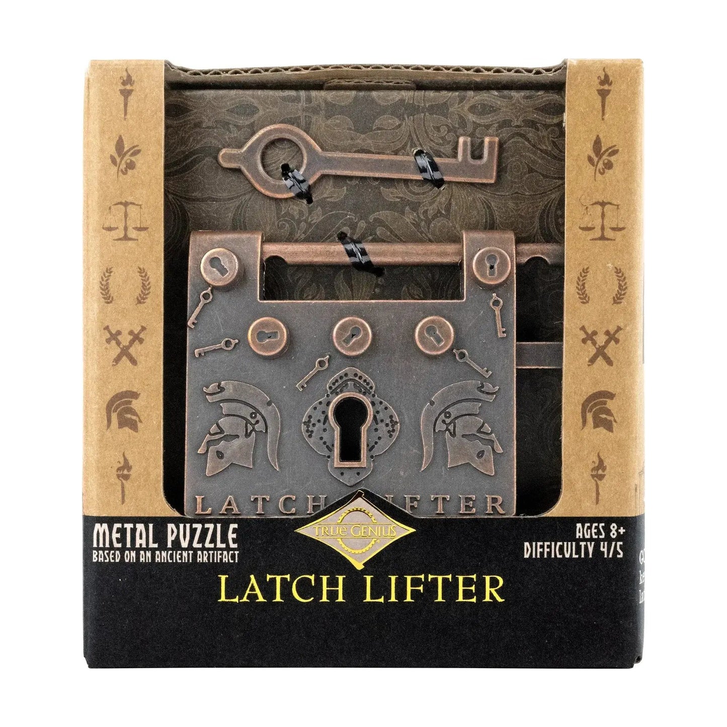 Latch Lifter Trick Lock  - Unlock Roman Ingenuity with This Clever Historical Puzzle - ToylandEU