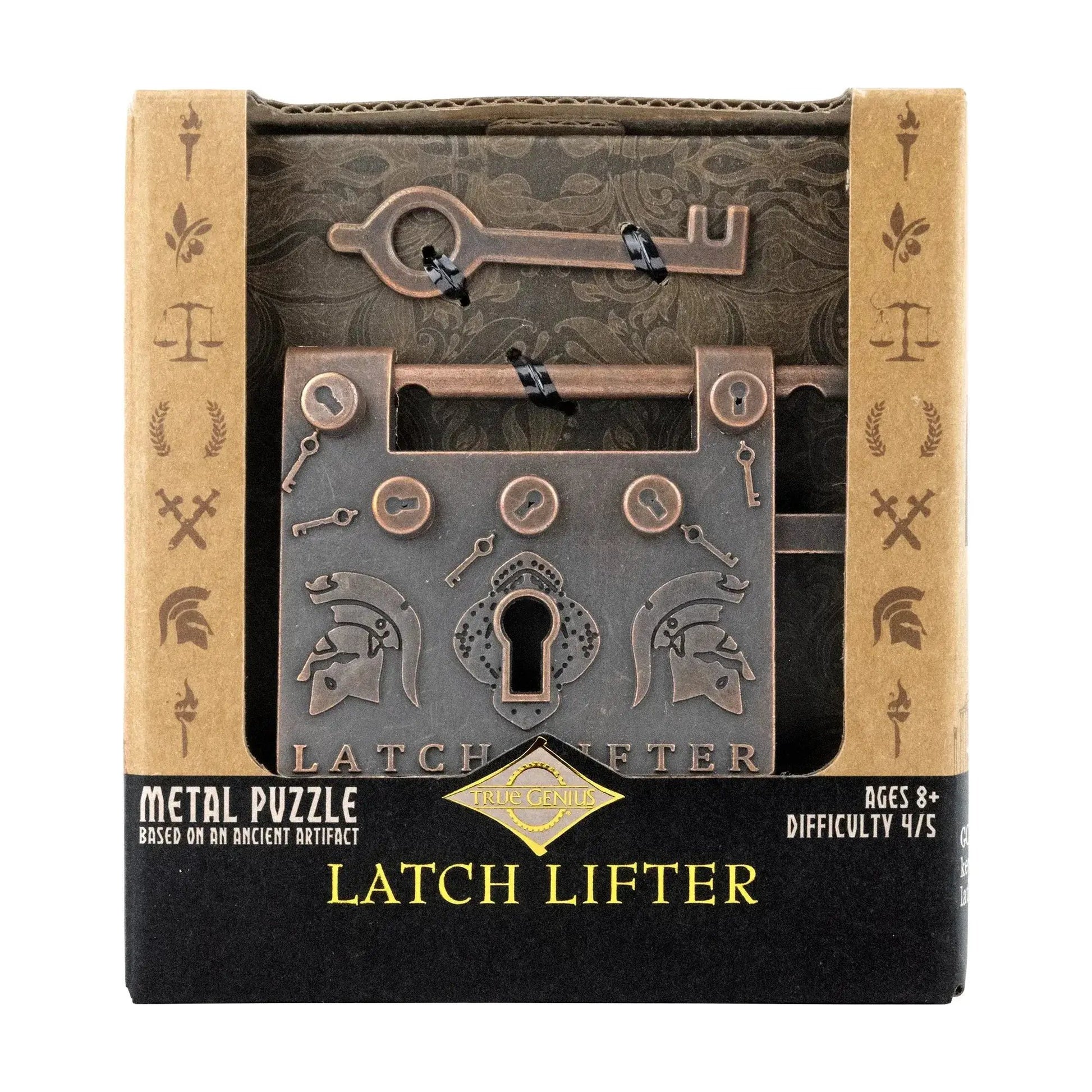 Latch Lifter Trick Lock  - Unlock Roman Ingenuity with This Clever Historical Puzzle - ToylandEU