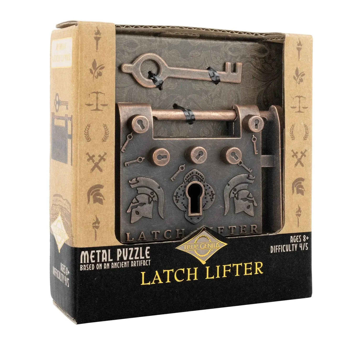 Latch Lifter Trick Lock  - Unlock Roman Ingenuity with This Clever Historical Puzzle - ToylandEU