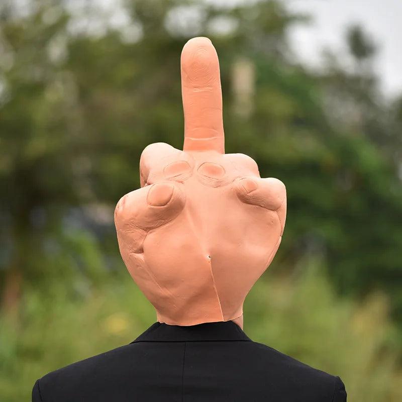 Latex Mask | Middle Finger Design | Toylandeu™