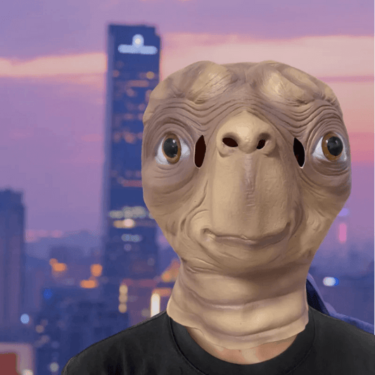 Latex Mask Realistic Alien Face Halloween Costume For Adults - ToylandEU