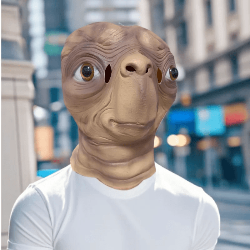 Latex Mask Realistic Alien Face Halloween Costume For Adults - ToylandEU