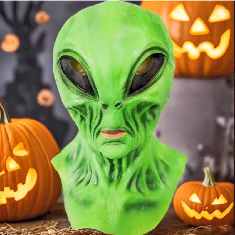 Latex Mask Realistic Alien Face Halloween Costume For Adults - ToylandEU
