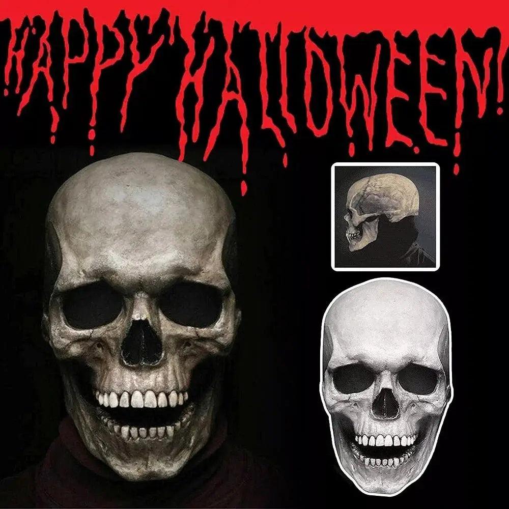  Latex Skull Mask Movable Jaw Halloween Mask -  ToylandEU™