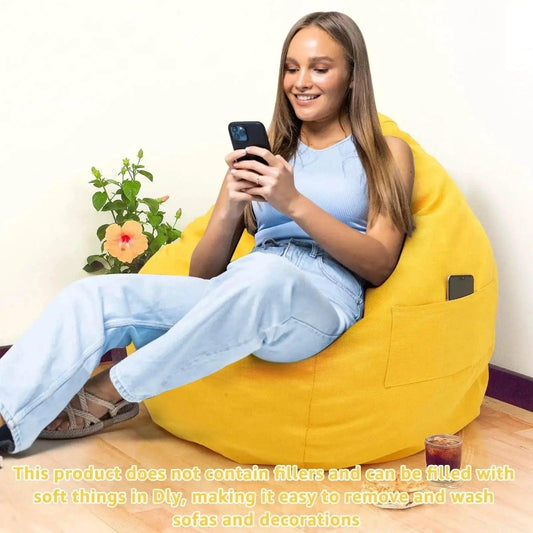  Lazy Sofa Cover Comfortable Large Bean Bag Cover for Home -  ToylandEU™