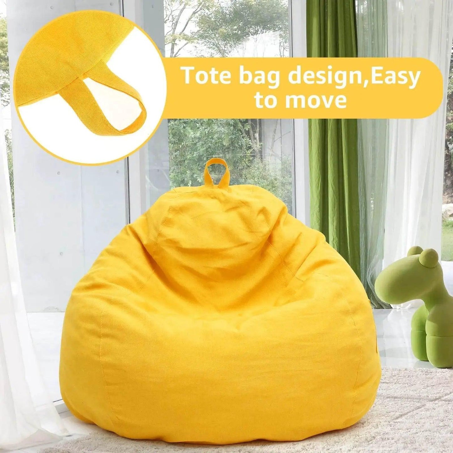  Lazy Sofa Cover Comfortable Large Bean Bag Cover for Home -  ToylandEU™