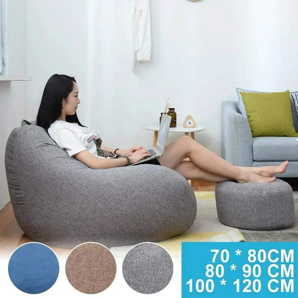 Lazy Sofa Cover Comfortable Large Bean Bag Cover for Home - ToylandEU