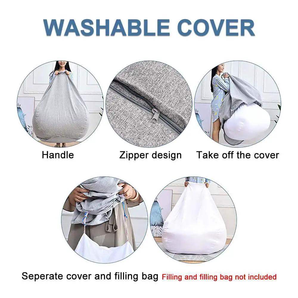 Lazy Sofa Cover Comfortable Large Bean Bag Cover for Home - ToylandEU
