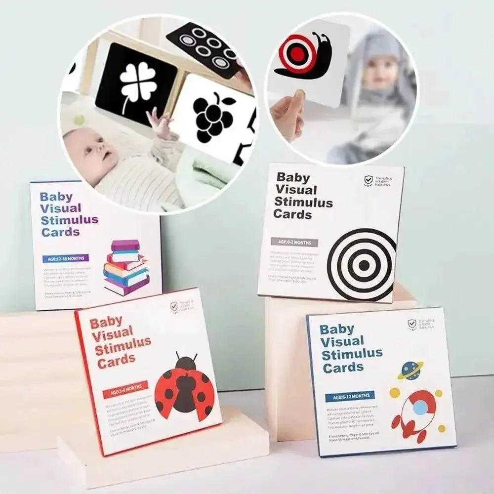  High Contrast Baby Vision Cards Black And White Visual Stimulation Flash Card Learning Game 0 12 Months Infant Gift Sensory Toy -  ToylandEU™