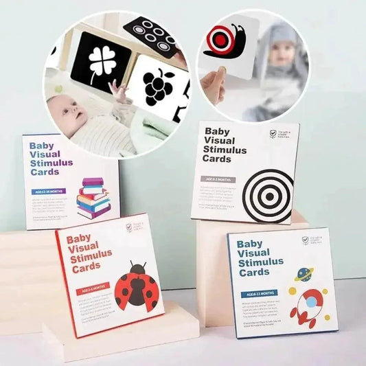  High Contrast Baby Vision Cards Black And White Visual Stimulation Flash Card Learning Game 0 12 Months Infant Gift Sensory Toy -  ToylandEU™