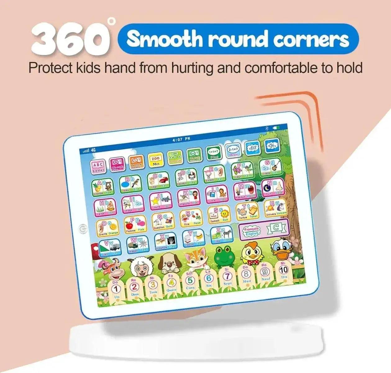  French English Bilingual Learning Tablet Toy Learn Alphabet ABC Numbers Words Spelling Interactive Educational Toys for Kids -  ToylandEU™
