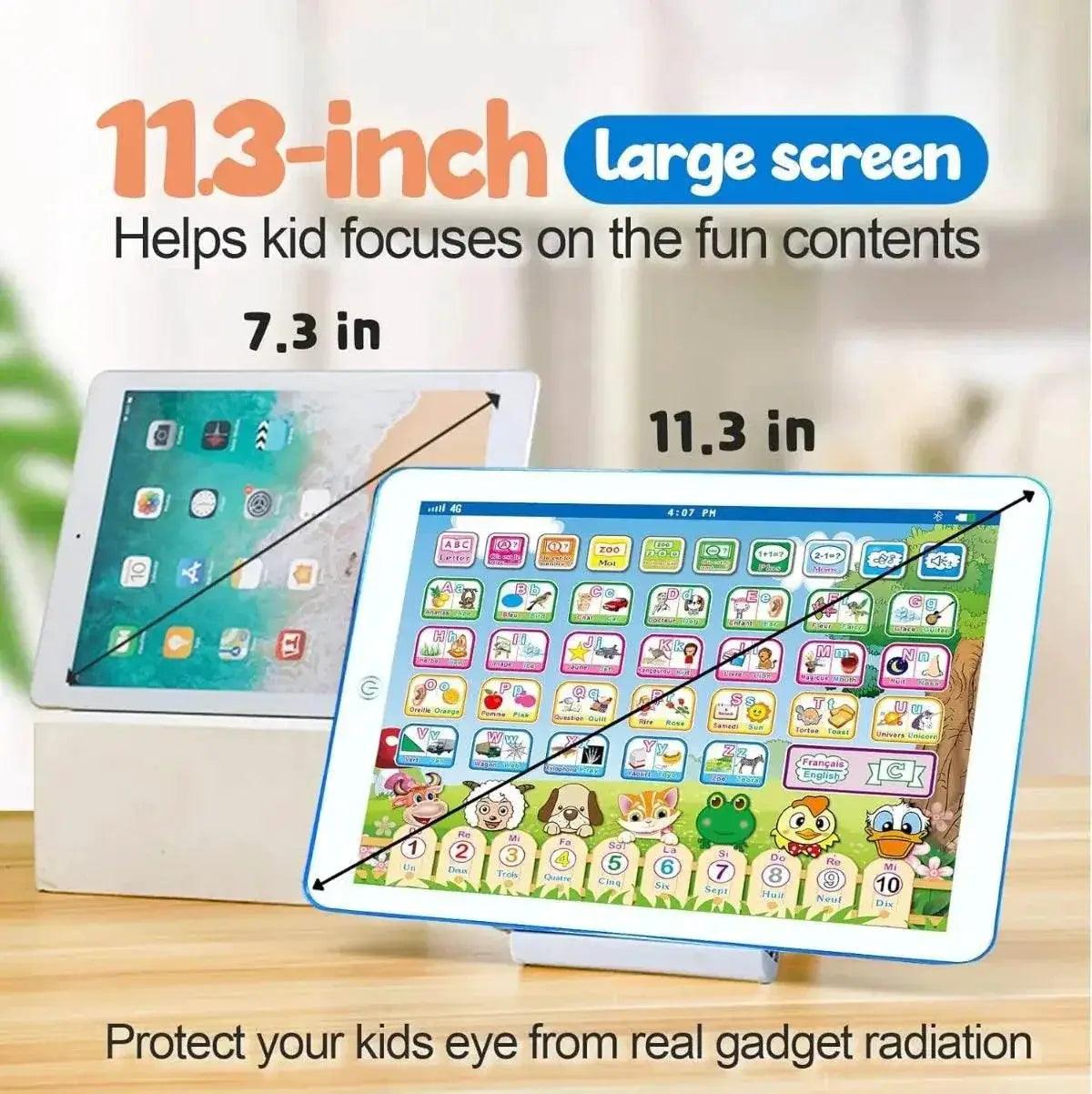  French English Bilingual Learning Tablet Toy Learn Alphabet ABC Numbers Words Spelling Interactive Educational Toys for Kids -  ToylandEU™