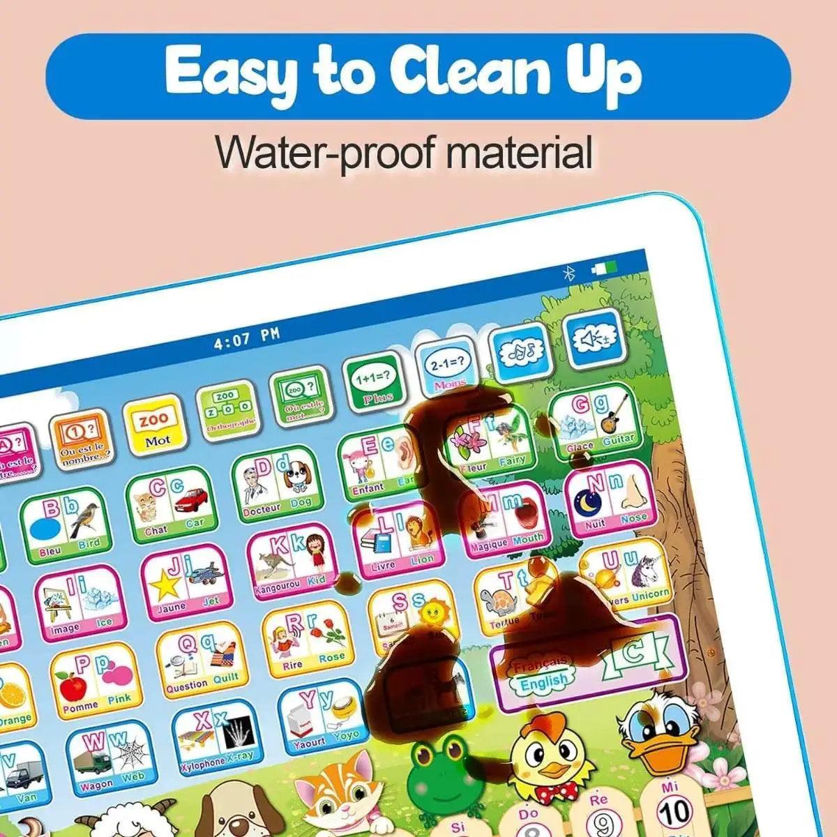  French English Bilingual Learning Tablet Toy Learn Alphabet ABC Numbers Words Spelling Interactive Educational Toys for Kids -  ToylandEU™
