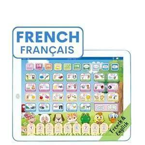  French English Bilingual Learning Tablet Toy Learn Alphabet ABC Numbers Words Spelling Interactive Educational Toys for Kids -  ToylandEU™