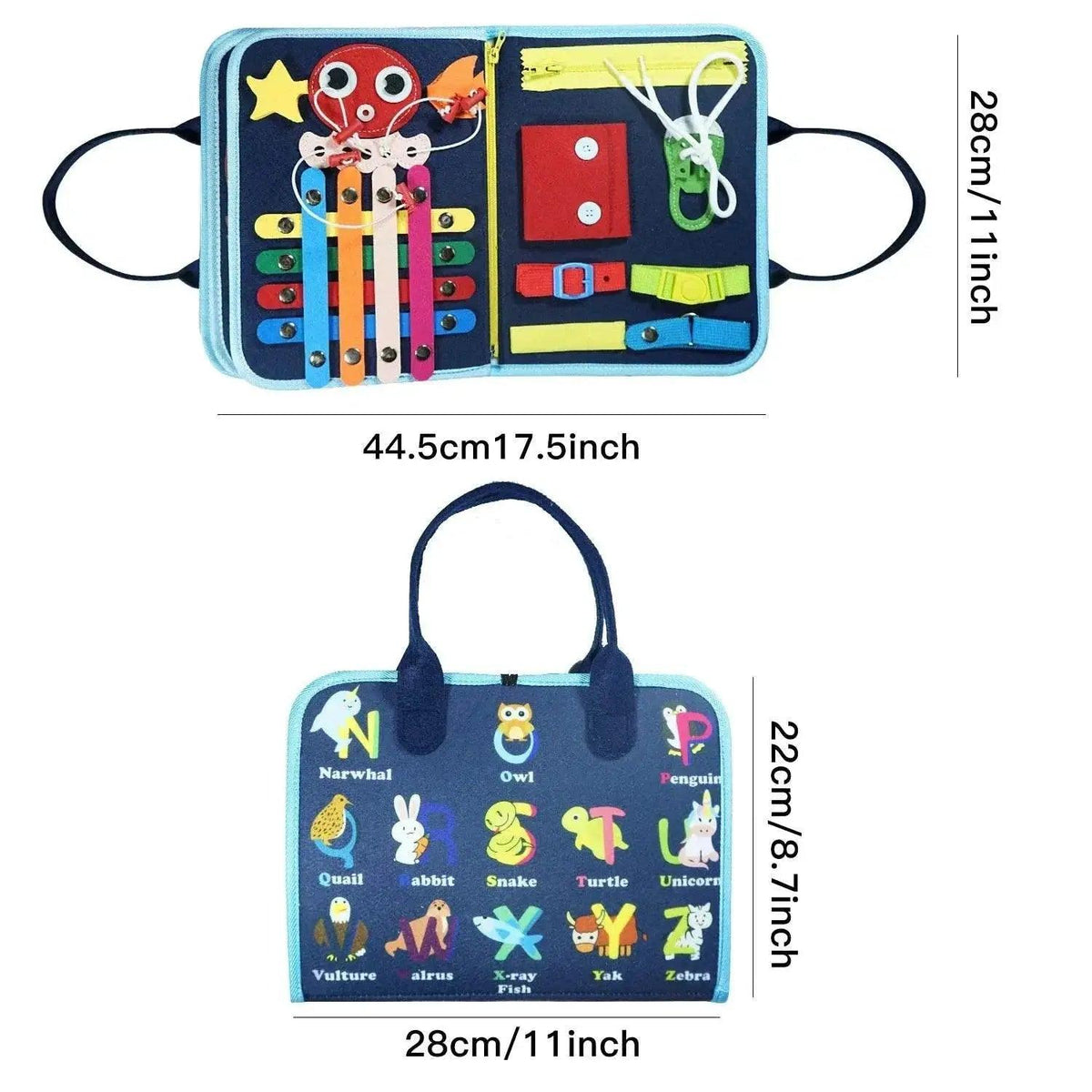  Montessori 7 in 1 Busy Board for 3-6 Year Olds Sensory Learning Toy Fine Motor Skills -  ToylandEU™