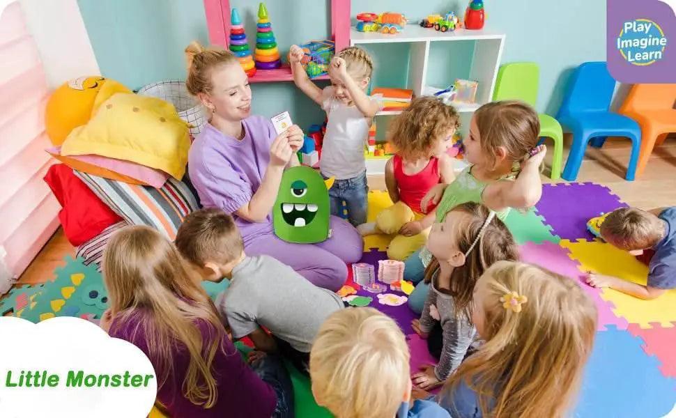  Montessori Alphabet Learning Toy Set For 3 To 6 Year Olds Monster Eating Colorful Felt Letters -  ToylandEU™