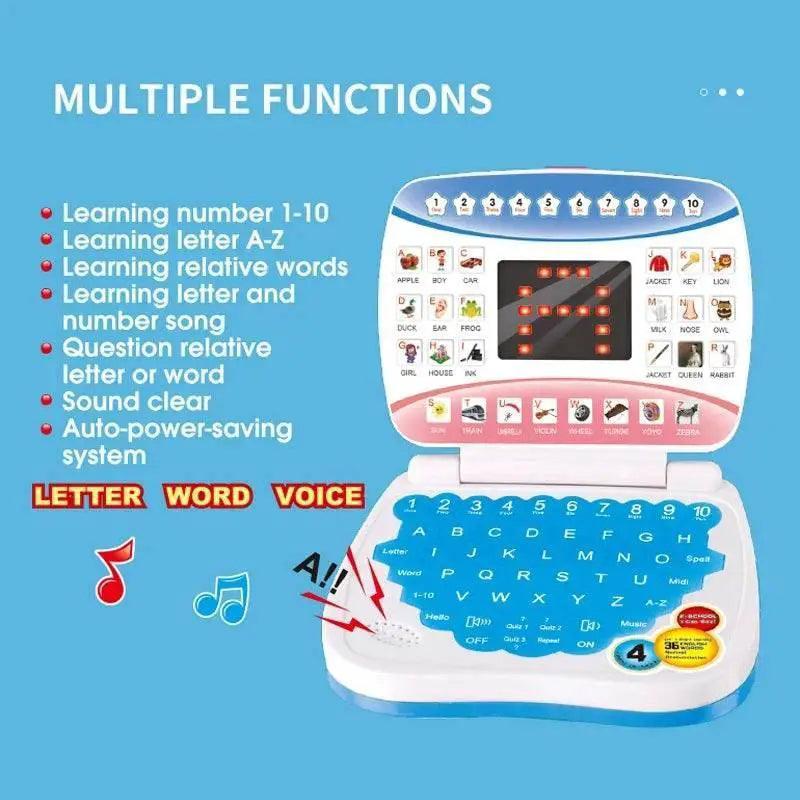  New Mini Simulation Laptop Early Education Machine LED Display Learning Toy for Kids -  ToylandEU™