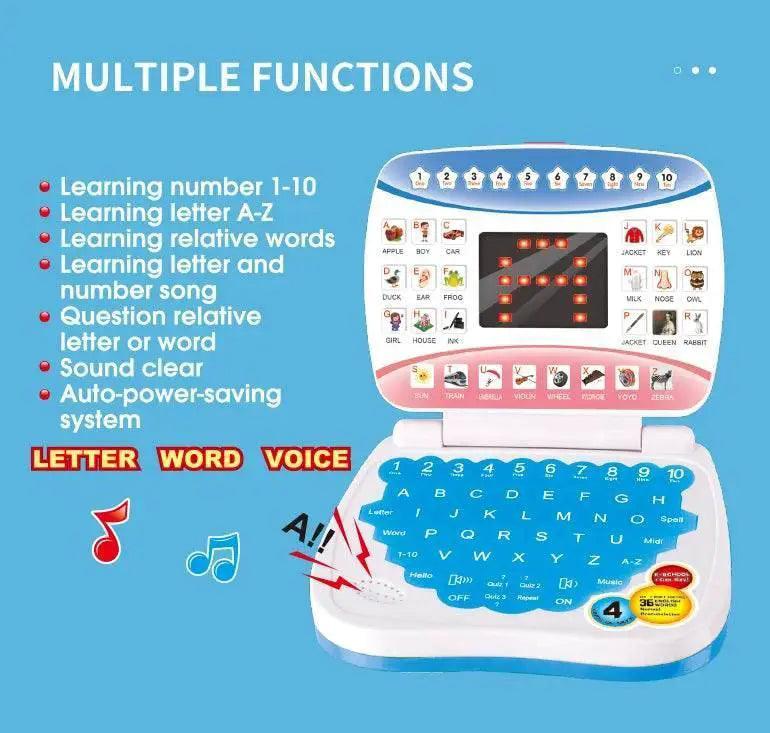  New Mini Simulation Laptop Early Education Machine LED Display Learning Toy for Kids -  ToylandEU™