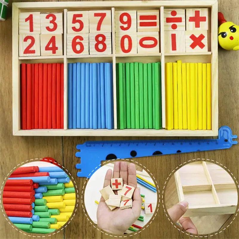  Wooden Montessori Math Learning Toy Hands On Education -  ToylandEU™