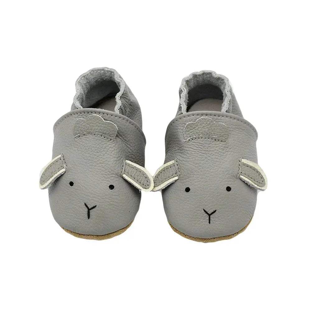 Leather Baby First Walker Shoes Anti Slip Sole For Newborns - ToylandEU